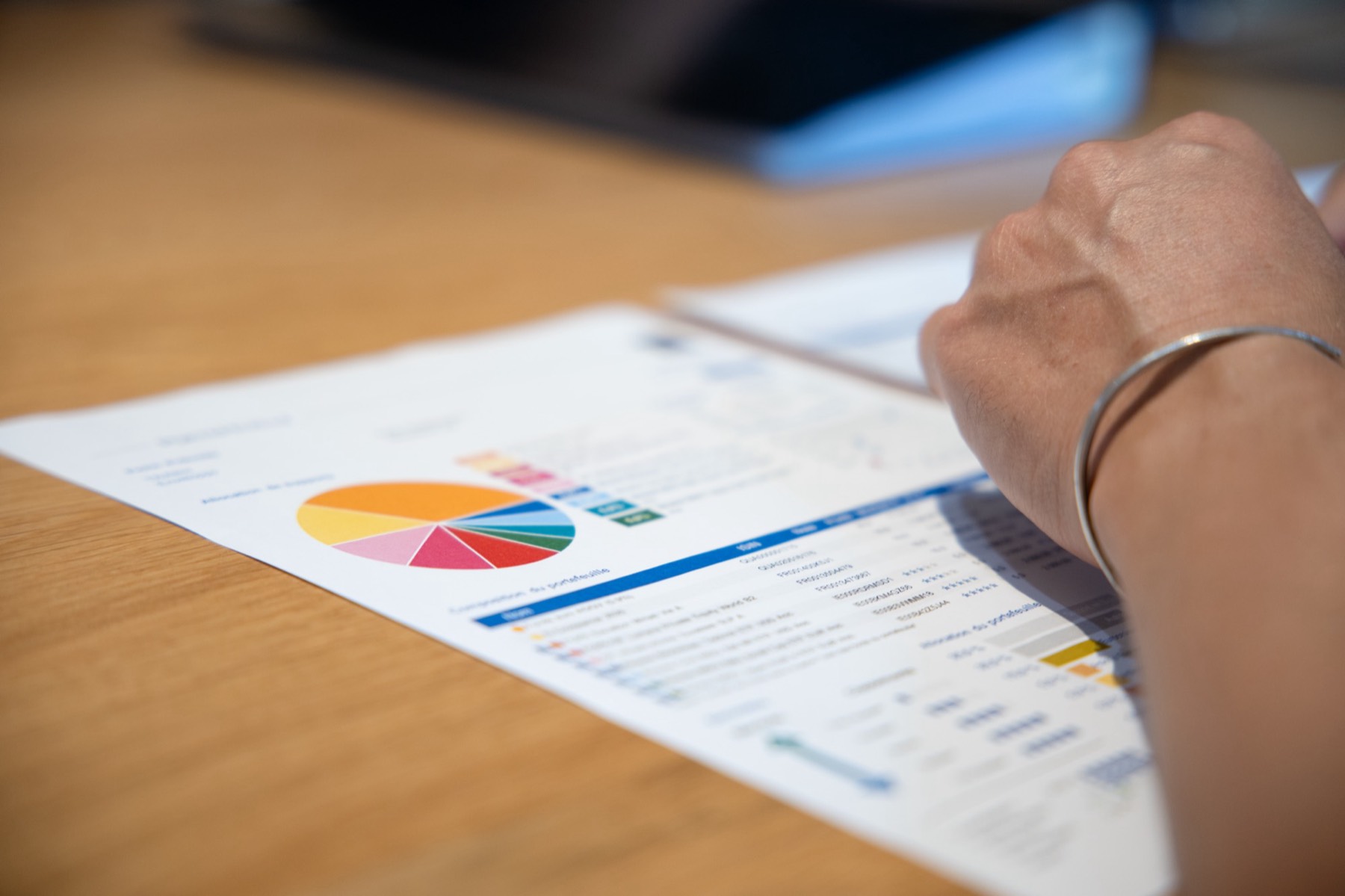 Une allocation en ETF présentée pendant un rendez-vous.